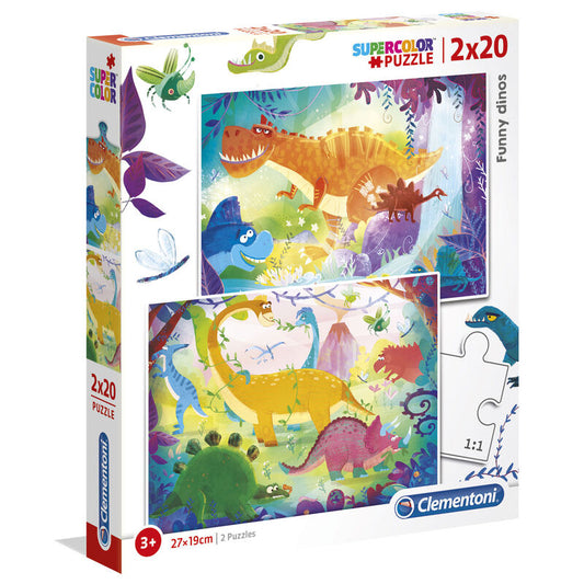 Puzzle Dinosaurios 2x20pzs_0