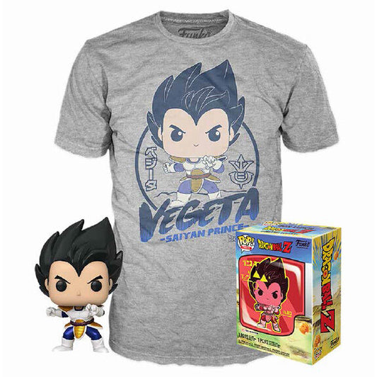 Set figura POP & Tee Dragon Ball Z Vegeta_0