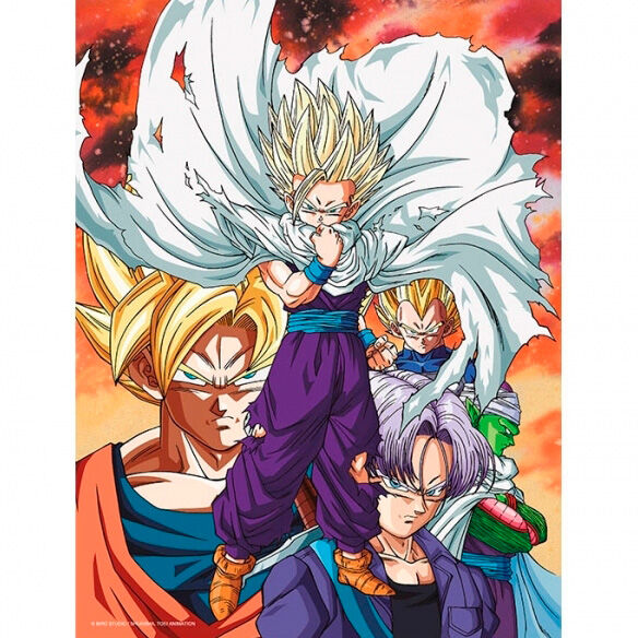 Poster cristal Heroes vs Cell Dragon Ball Z_0