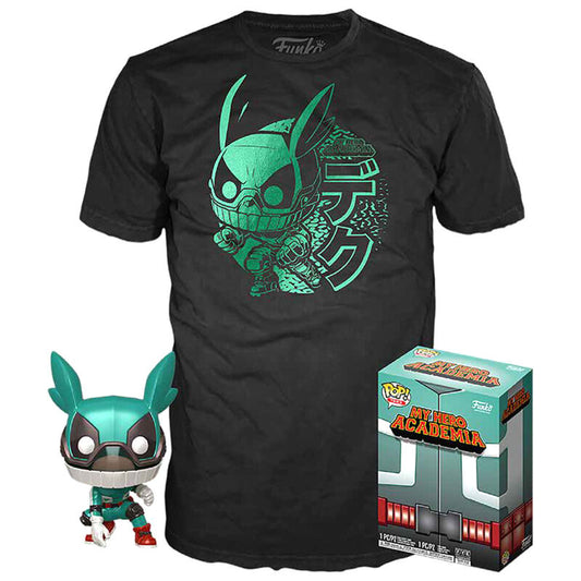 Set figura POP & Tee My Hero Academia Deku with Helmet_0