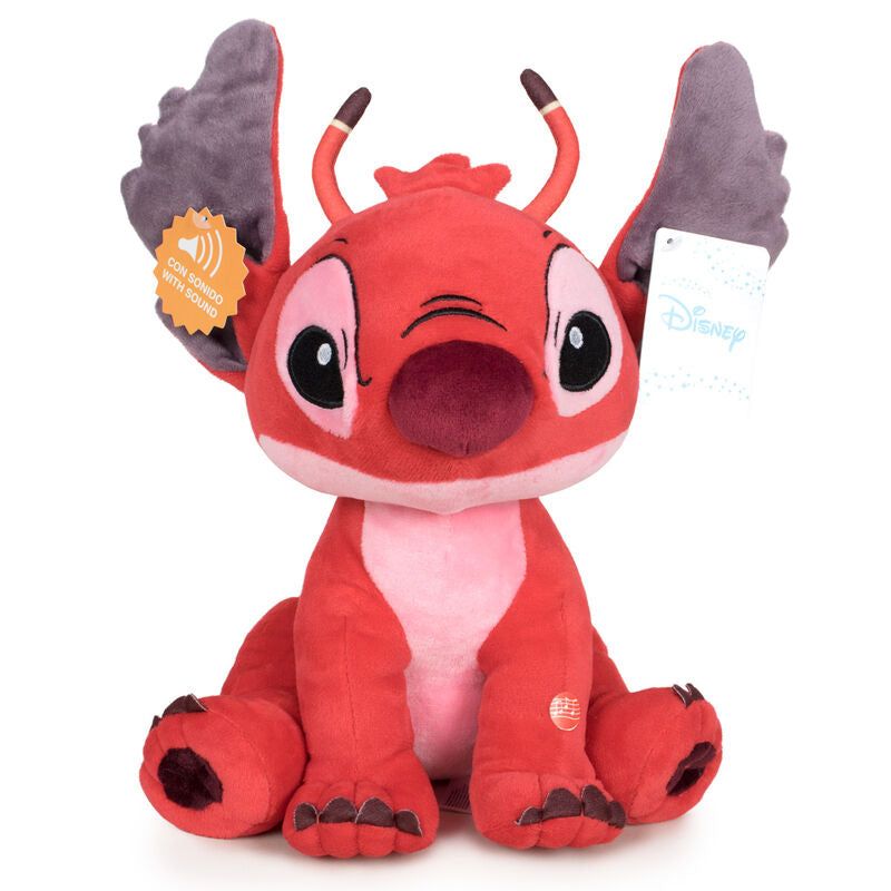 Peluche Leroy Stitch Disney soft sonido 20cm_0