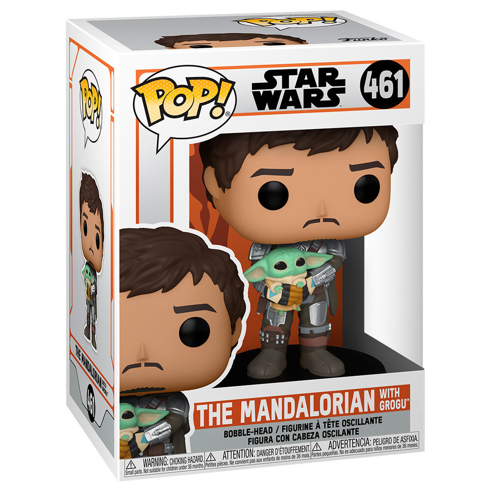 Figura POP Star Wars Mandalorian Mando Holding Child_0