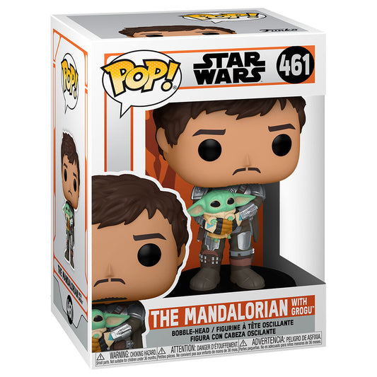 Figura POP Star Wars Mandalorian Mando Holding Child_0