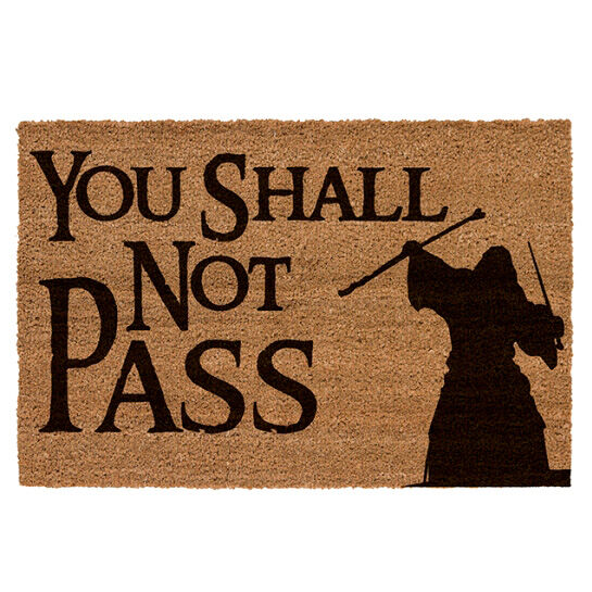 Felpudo You Shall Not Pass El SeÃ±or de los Anillos_0