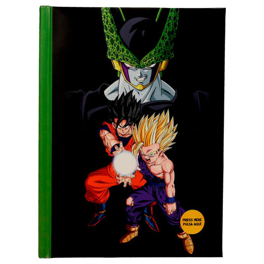 Cuaderno A5 Cell Final Battle Dragon Ball Z con luz_0
