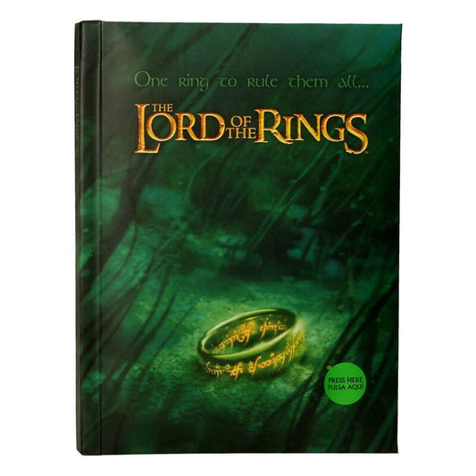 Cuaderno A5 One Ring To Rule Them All El SeÃ±or de los Anillos con luz_0