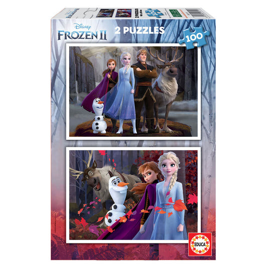 Puzzle Frozen 2 Disney 2x100pzs_0