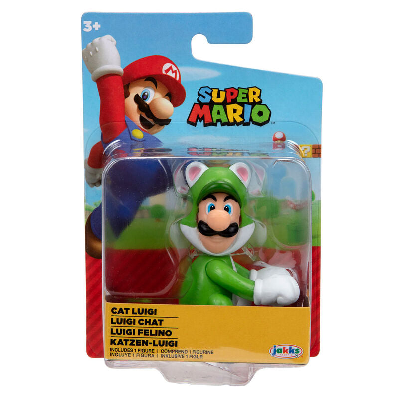 Figura Luigi Felino Super Mario Nintendo 6,5cm_0