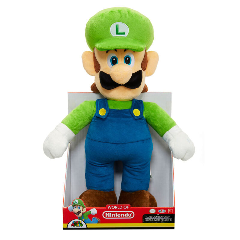 Peluche Jumbo Luigi Super Mario Nintendo 50cm_0