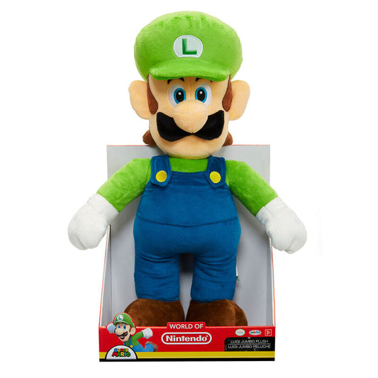Peluche Jumbo Luigi Super Mario Nintendo 50cm_0