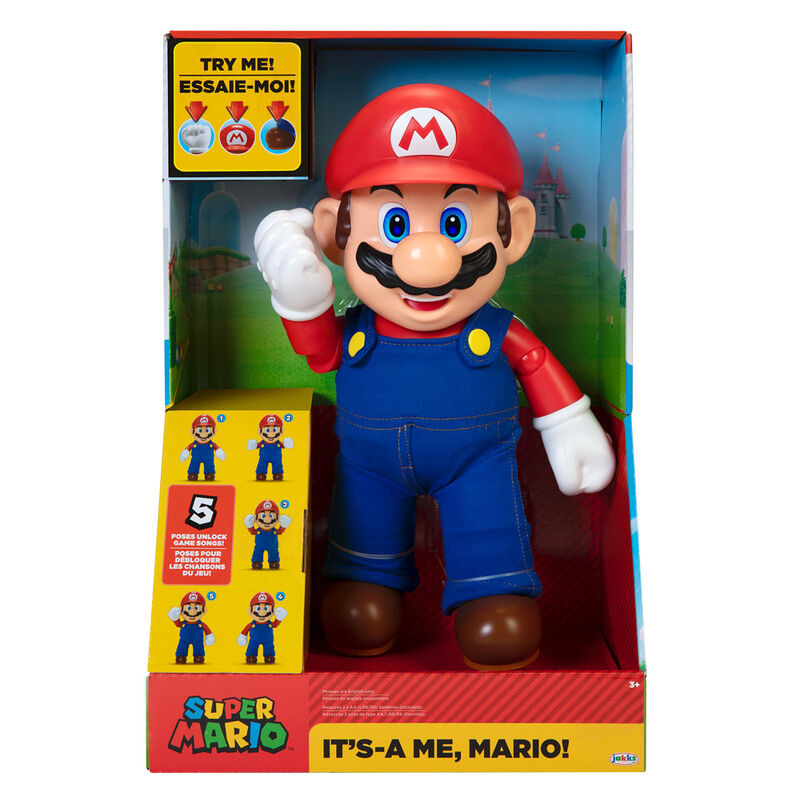Figura interactiva ingles Its A Me Mario Super Mario Nintendo 36cm_0