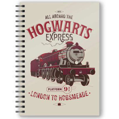 Cuaderno A5 3D All Aboard The Hogwarts Express Harry Potter_0