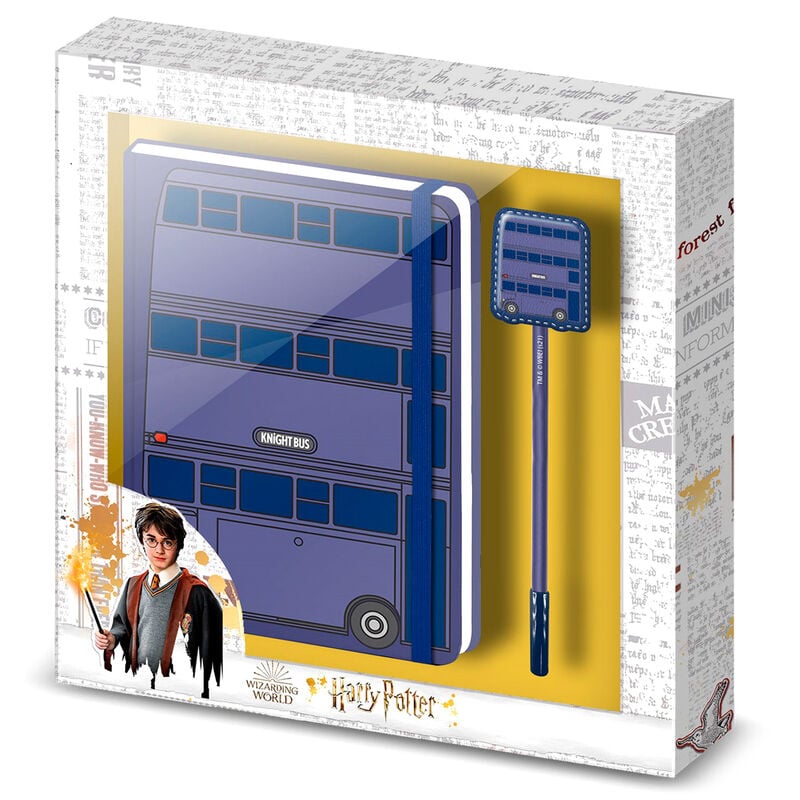 Set diario + boligrafo Knight Bus Harry Potter_0