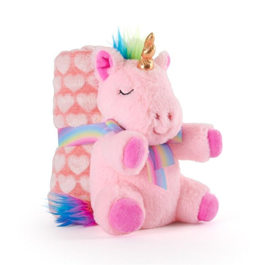 Peluche + Manta suave Unicornio Lily 22cm_0