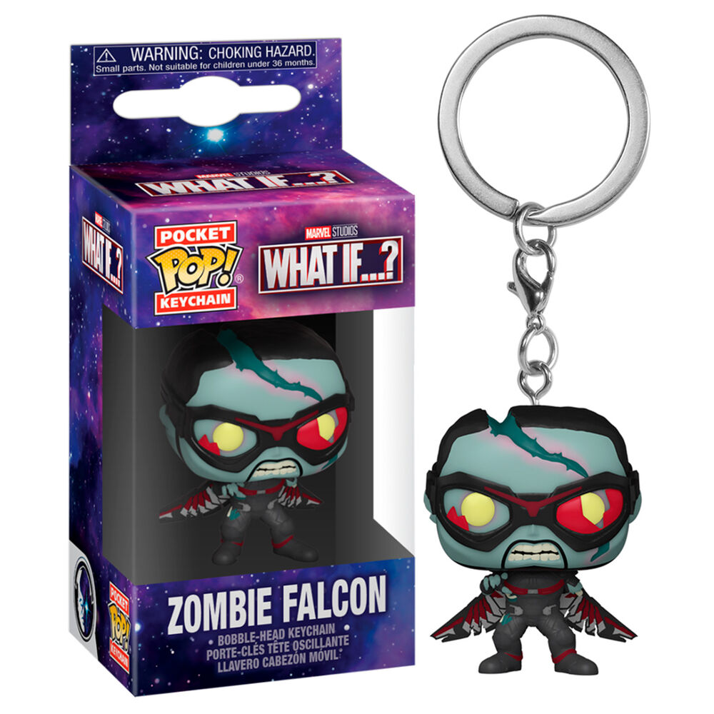Llavero Pocket POP Marvel What If Zombie Falcon_0