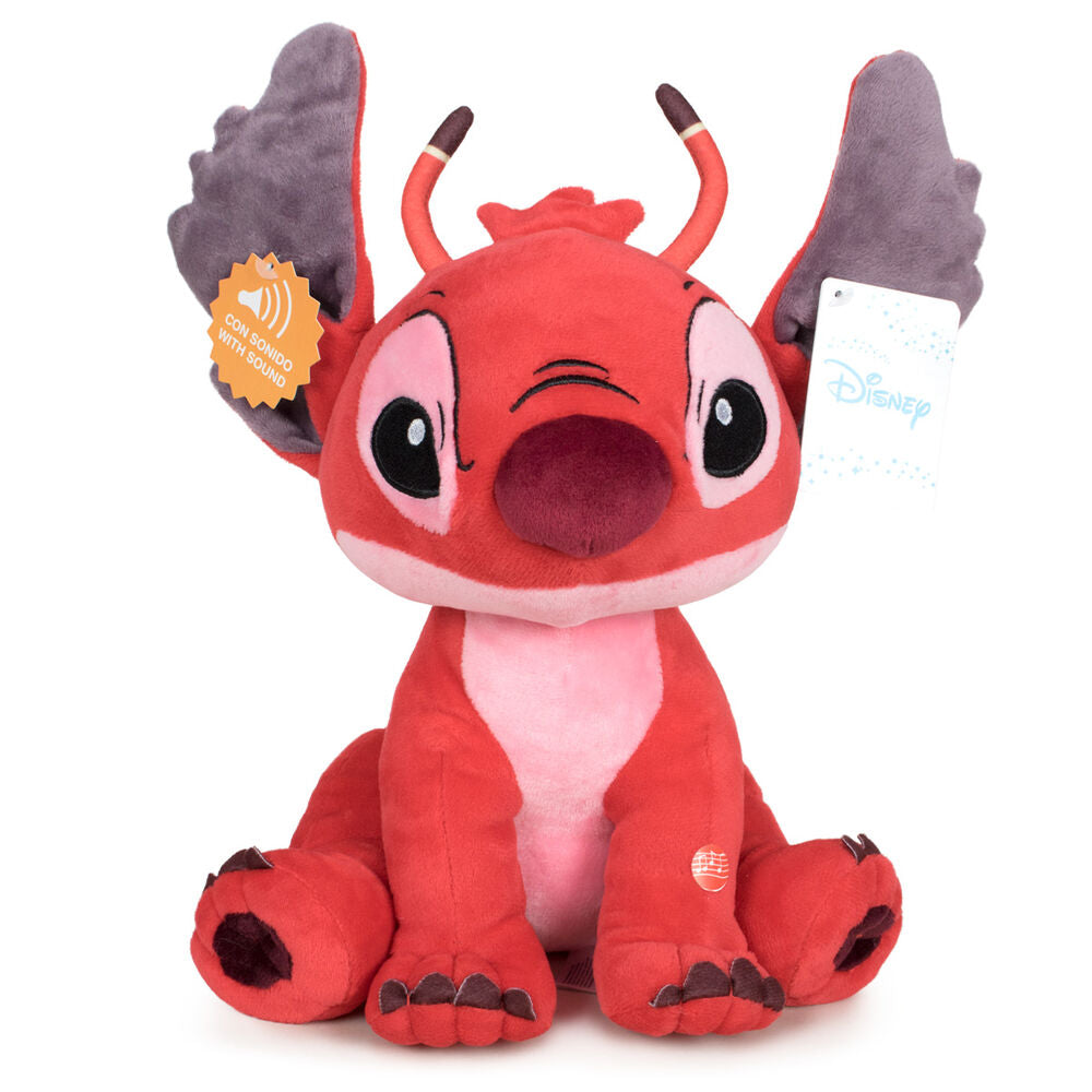 Peluche Leroy Stitch Disney soft sonido 30cm_0