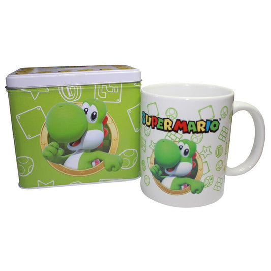 Hucha + taza Yoshi Super Mario Bros Nintendo_0