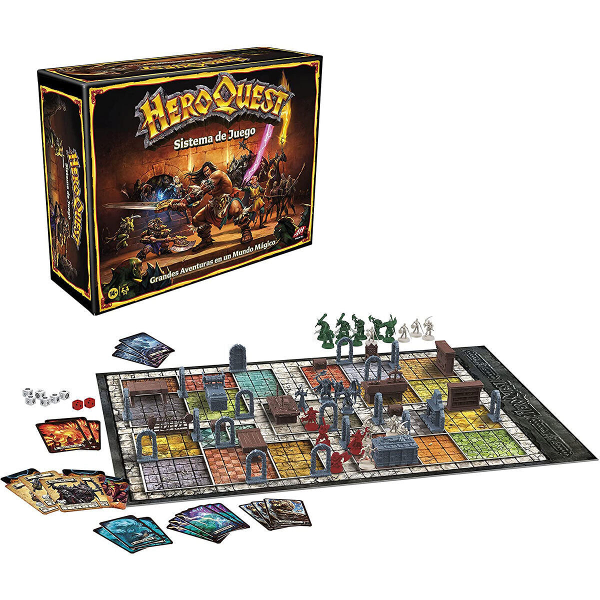 Juego de Mesa HeroQuest Aventuras en Mazmorras Avalon Hill espaÃ±ol_0