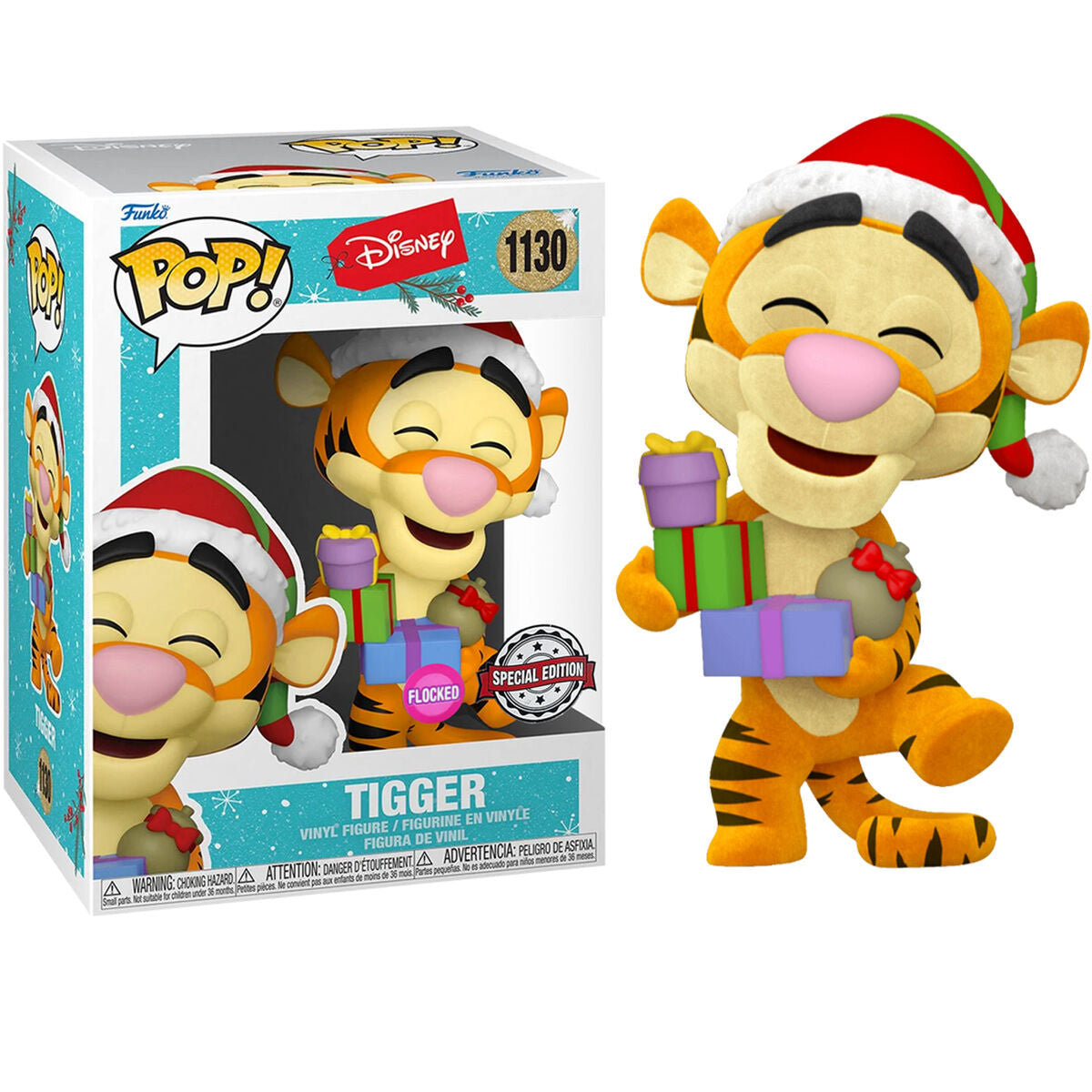 Figura POP Disney Holiday Tigger Flocked Exclusive_0