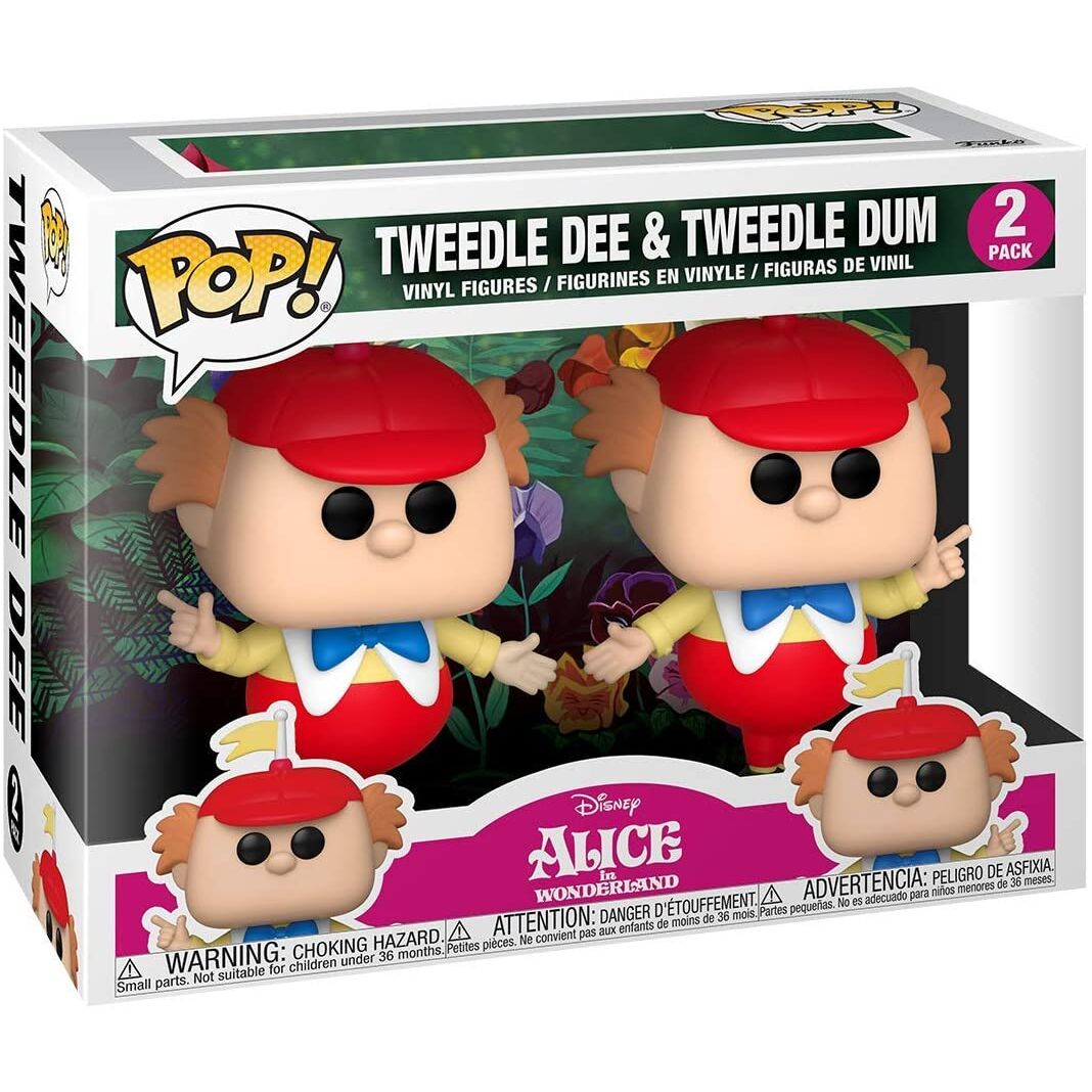 Blister 2 figuras POP Disney Alicia en el Pais de las Maravillas Tweedle Dee and Dum_0