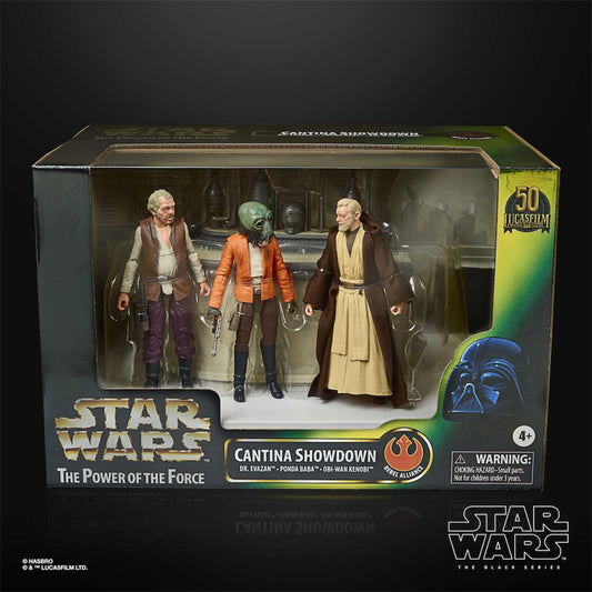 Set figuras The Power Of The Force Cantina Showdown Black Series Star Wars 15cm_0