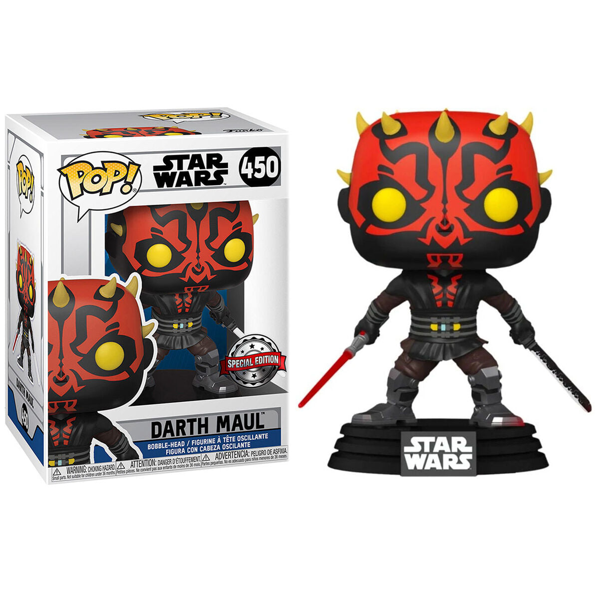 Figura POP Star Wars Darth Maul with Saber Exclusive_0