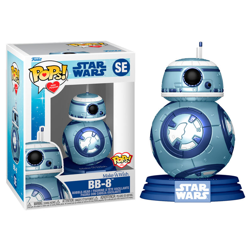 Figura POP Star Wars Make a Wish BB-8 Metallic_0