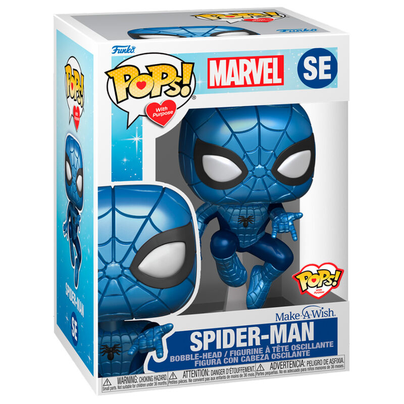 Figura POP Marvel Make a Wish Spiderman Metallic_0