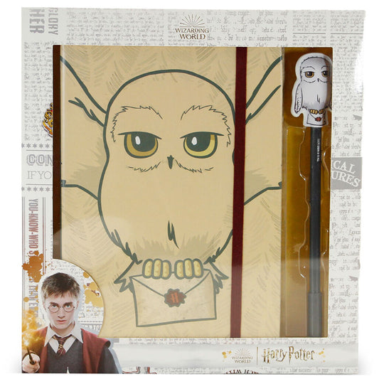 Set diario + boligrafo Hedwig Harry Potter_0