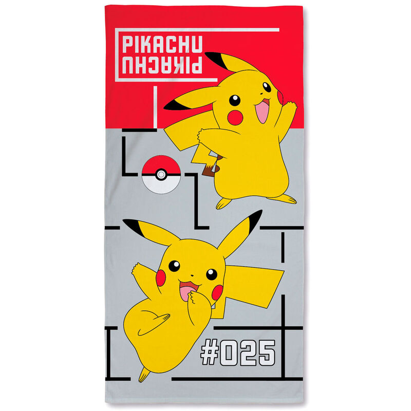 Toalla Pikachu Pokemon algodon_0