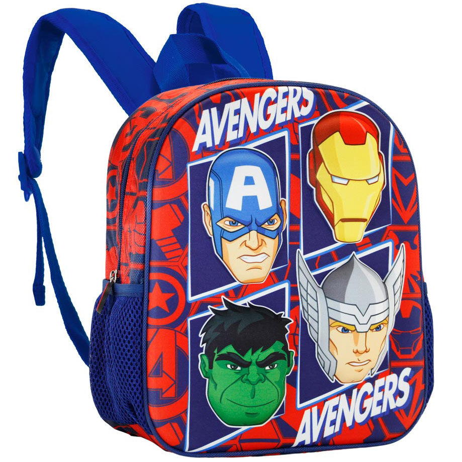 Mochila 3D The Four Vengadores Avengers Marvel 31cm_0