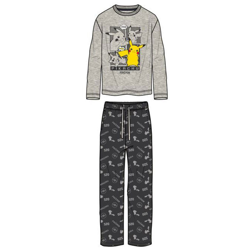 Pijama Pikachu Pokemon adulto algodon_0