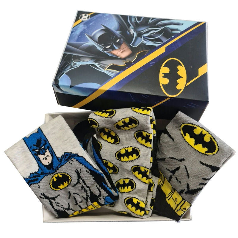 Set 3 calcetines Batman DC Comics adulto surtido_0