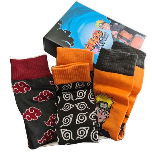 Set 3 calcetines Naruto Shippuden adulto surtido_0