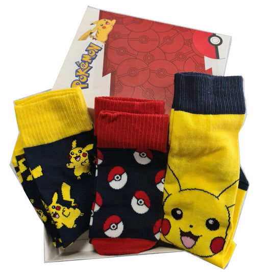 Set 3 calcetines Pokemon adulto surtido_0