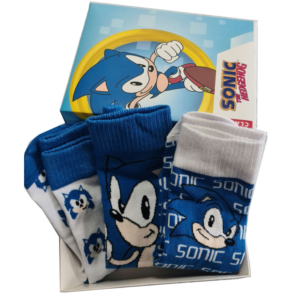 Set 3 calcetines Sonic The Hedgehog adulto surtido_0