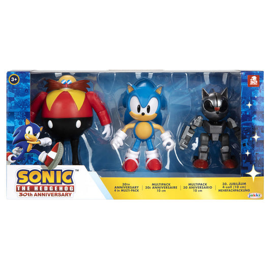 Blister 3 figuras 30th Anniversary Sonic The Hedgehog 10cm_0