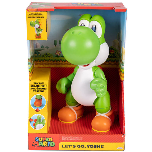 Figura interactiva Yoshi Lets Go Super Mario Bros 36cm_0