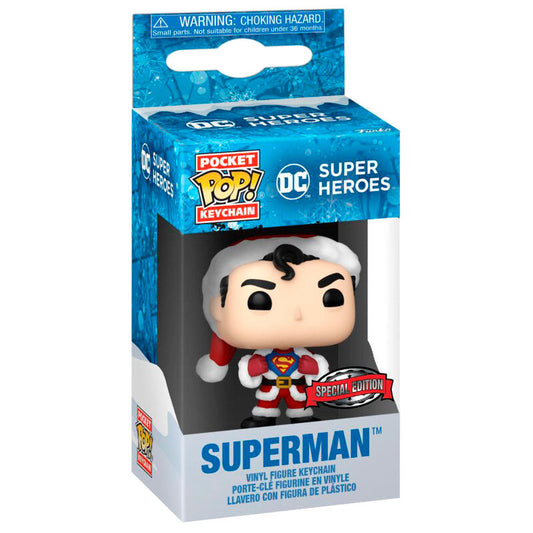 Llavero Pocket POP DC Comics Holiday Superman Exclusive_0