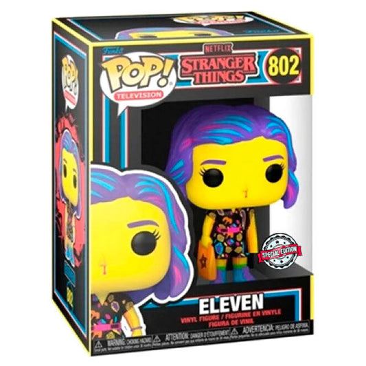 Figura POP Stranger Things Eleven in Mall Outfit Black Light Exclusive_0