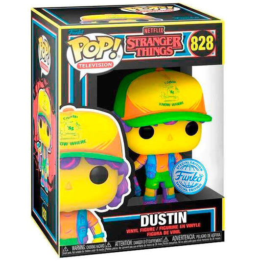 Figura POP Stranger Things Dustin in Beef Black Light Exclusive_0