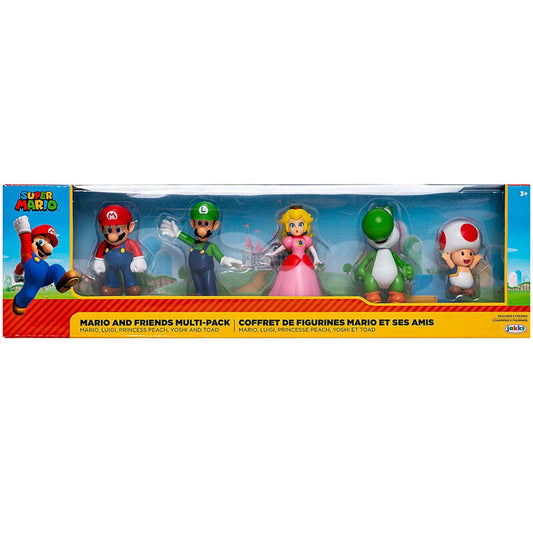 Blister 5 figuras Super Mario Nintendo 6cm_0