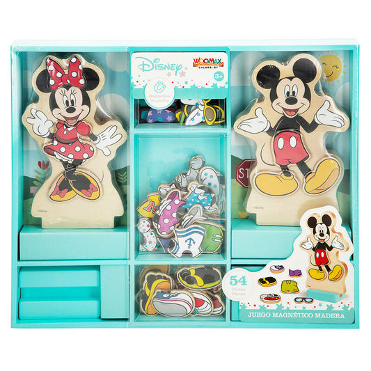 Juego magnetico madera vestidos Minnie Disney_0