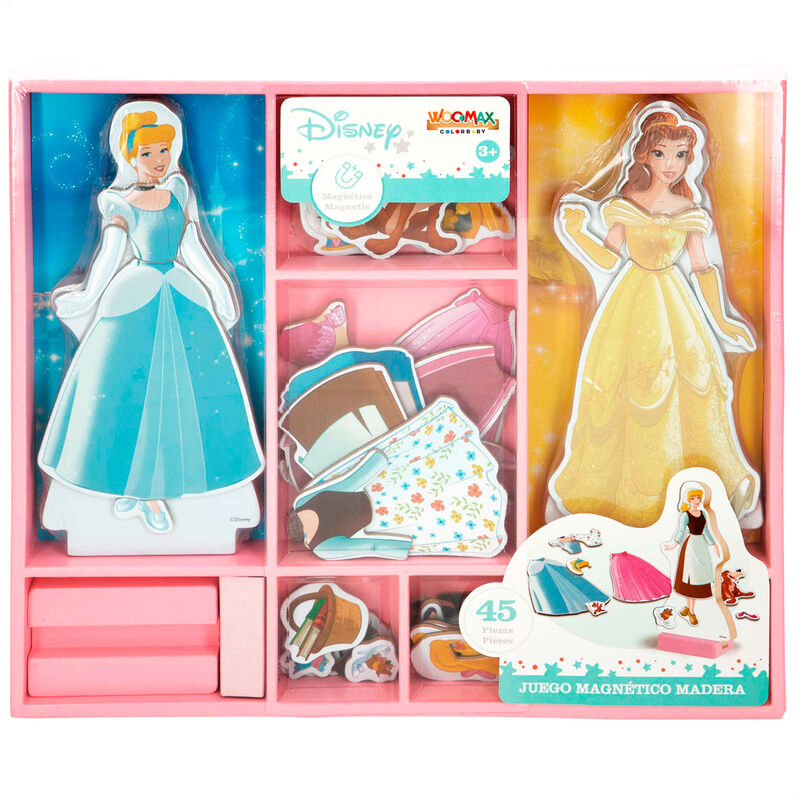 Juego magnetico madera vestidos Princesas Disney_0