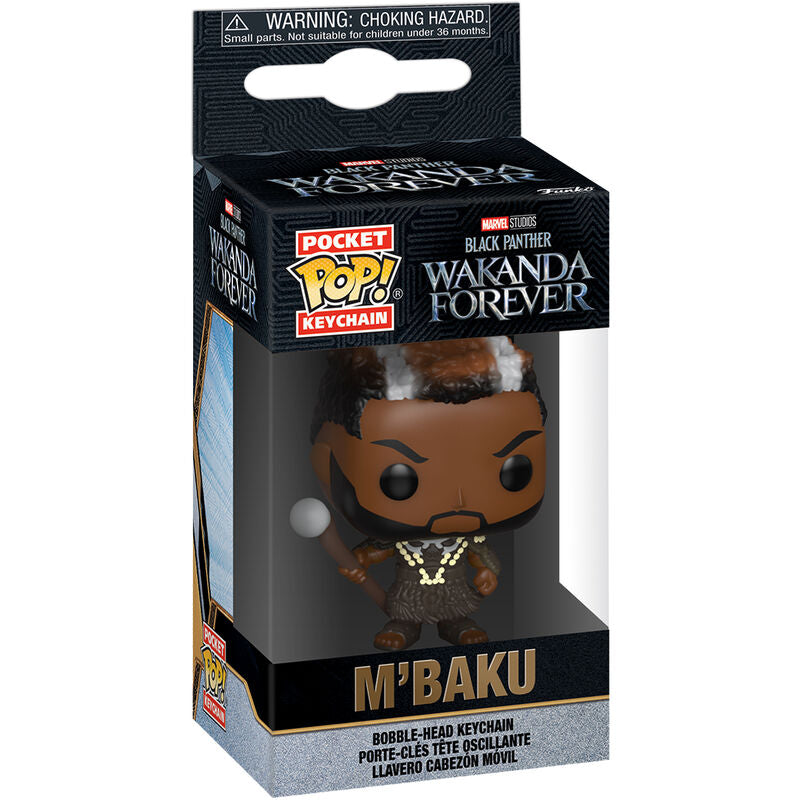 Llavero Pocket POP Marvel Black Panther Wakanda Forever M Baku_0
