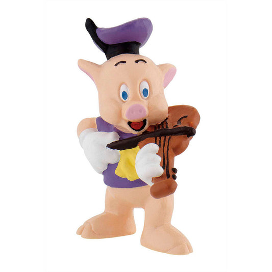 Figura Cerdito Violin Los 3 Cerditos 6cm_0
