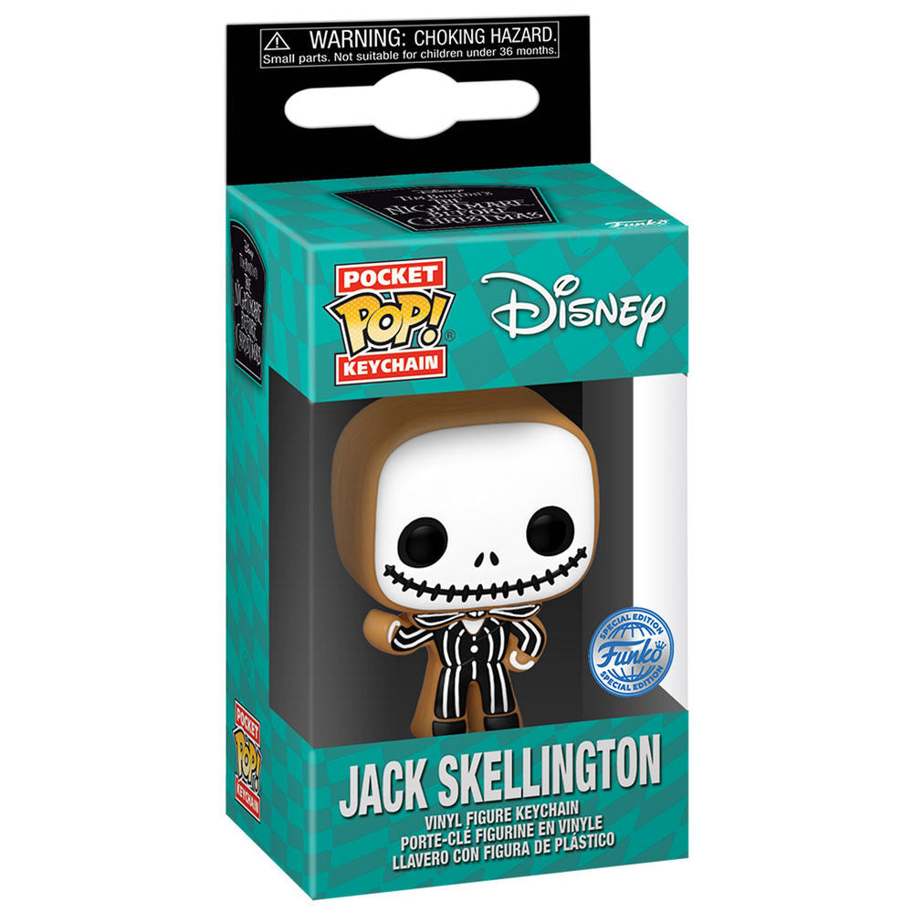 Llavero Pocket POP Disney Pesadilla Antes de Navidad Jack Skellington Gingerbread Exclusive_0