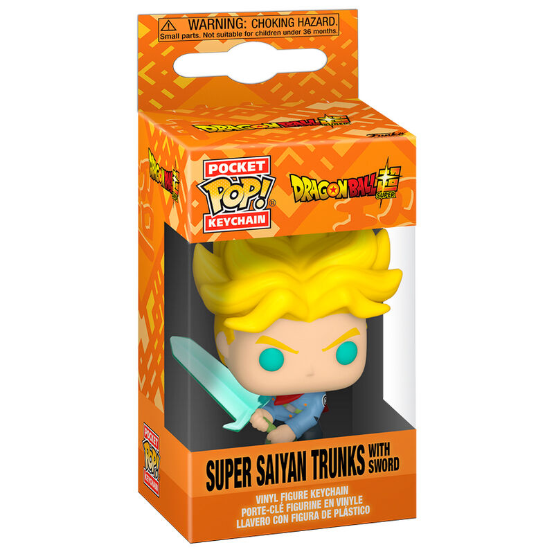 Llavero Pocket POP Dragon Ball Super Saiyan Trunks with Sword_0