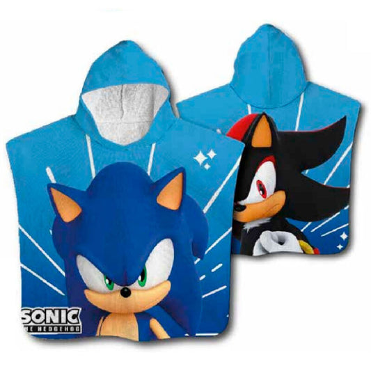 Poncho toalla Sonic The Hedgehog microfibra_0