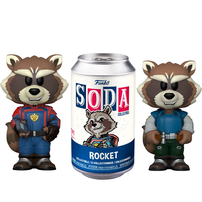 Figura Vinyl SODA Marvel Guardianes de la Galaxia Rocket 5 + 1 Chase_0